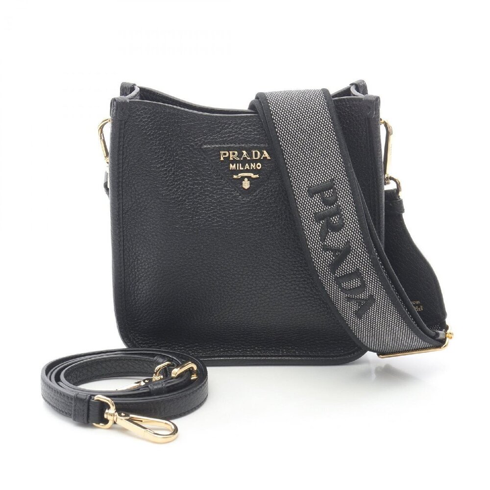 Prada VITDAINO SOFT Beige Leather Shoulder Bag
